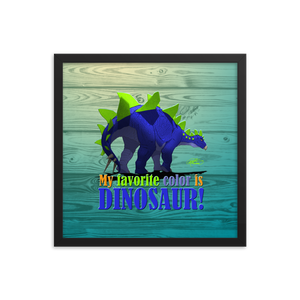 Framed Stegosaurus Poster
