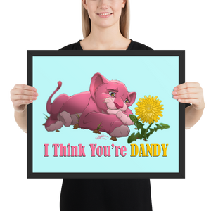 Framed Dandy Lion Poster