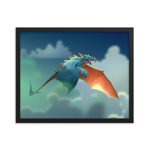 Framed Dragon Poster
