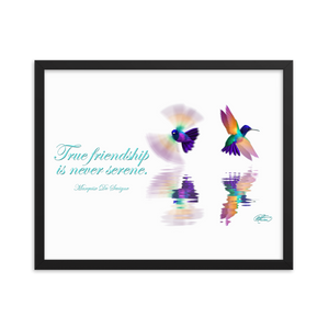 Framed Hummingbirds Poster