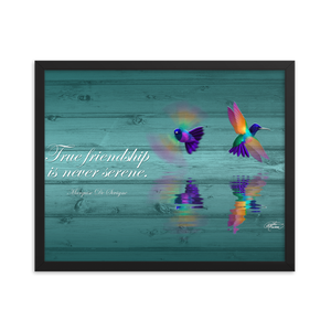Framed Hummingbirds Poster