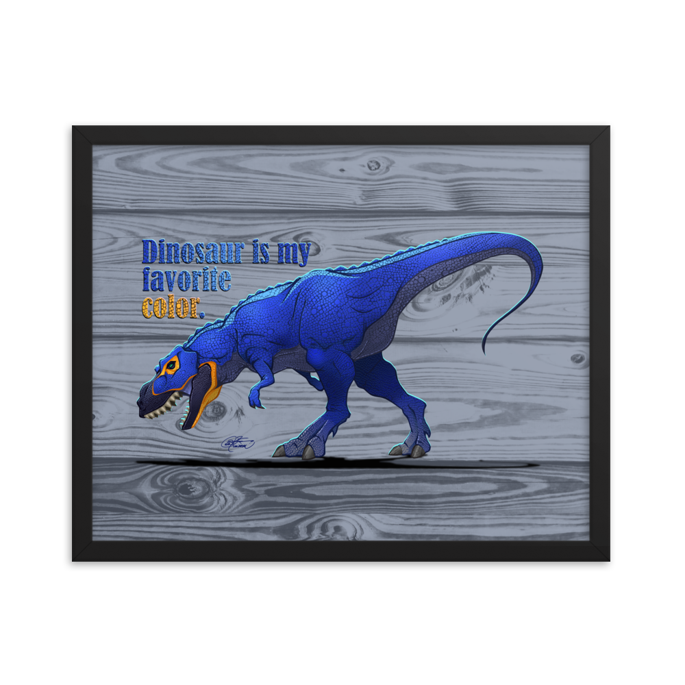 Framed Tyrannosaurus Poster