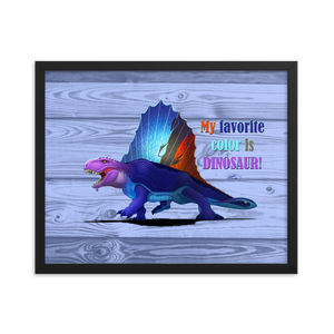 Framed Dimetrodon Poster