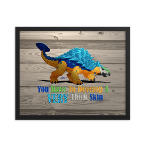 Framed Ankylosaurus Poster