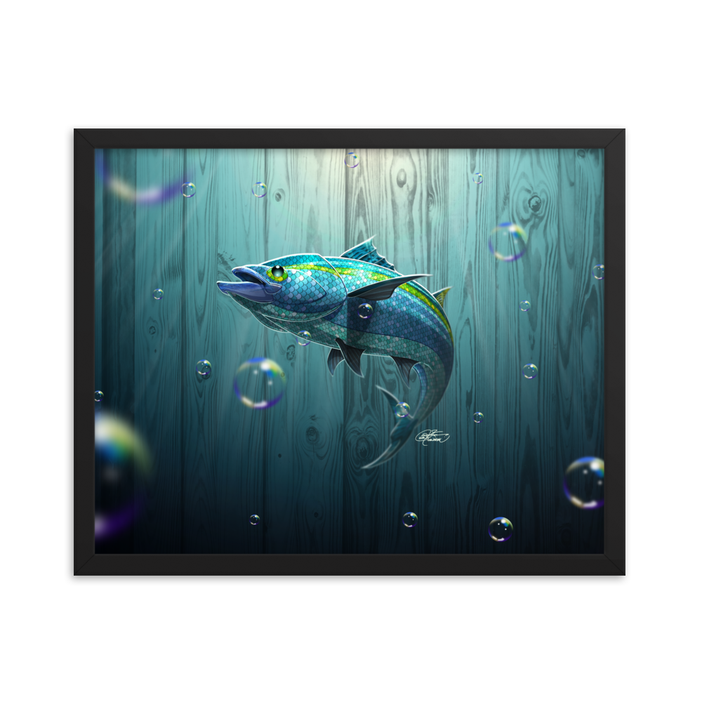 Framed Tropical Fish Poster