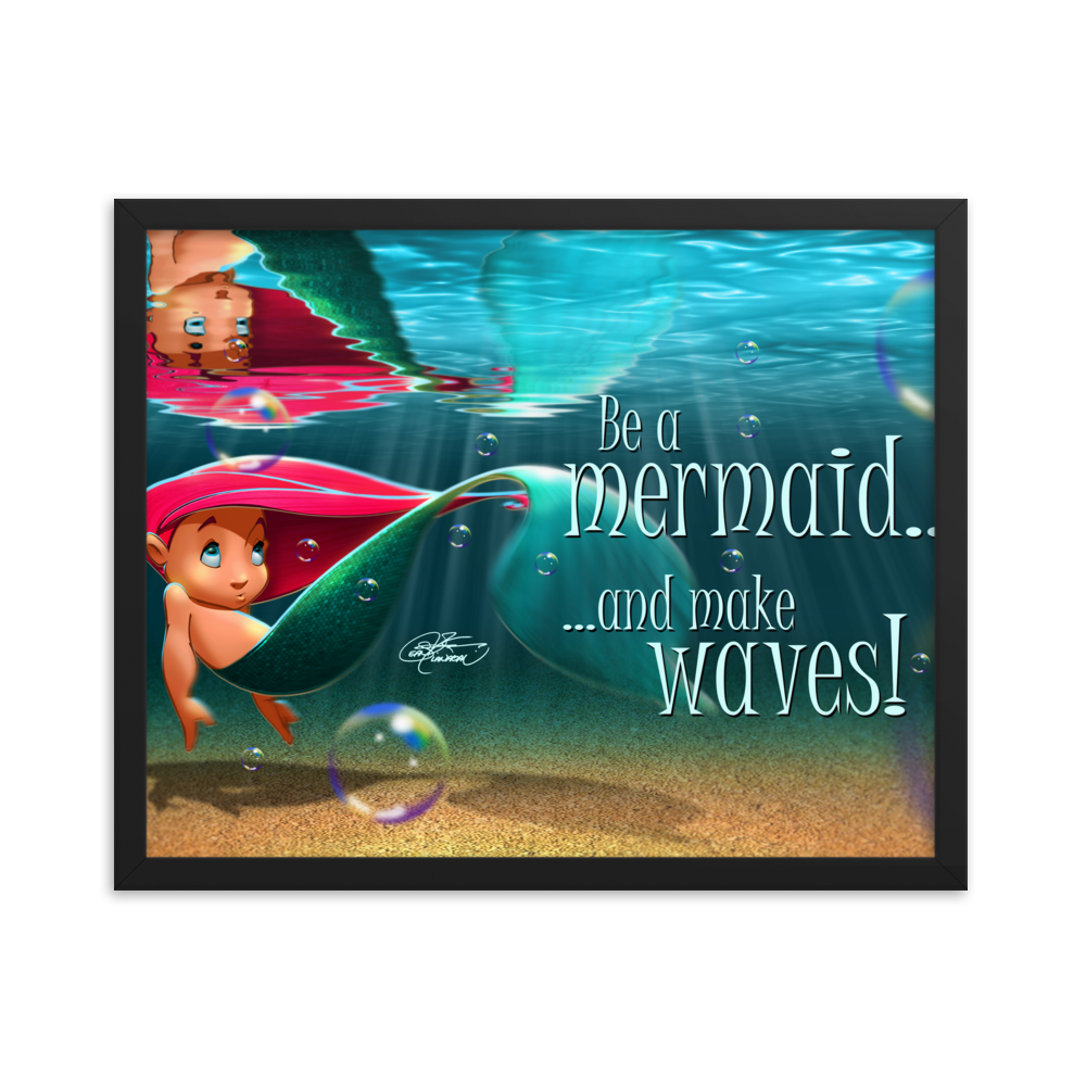 Framed Mermaid Poster