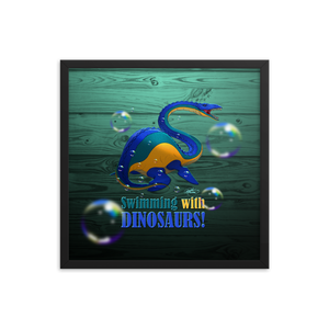 Framed Elasmosaurus Poster