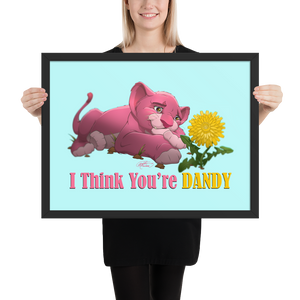 Framed Dandy Lion Poster