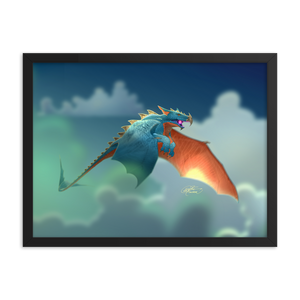 Framed Dragon Poster