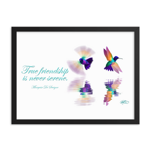 Framed Hummingbirds Poster
