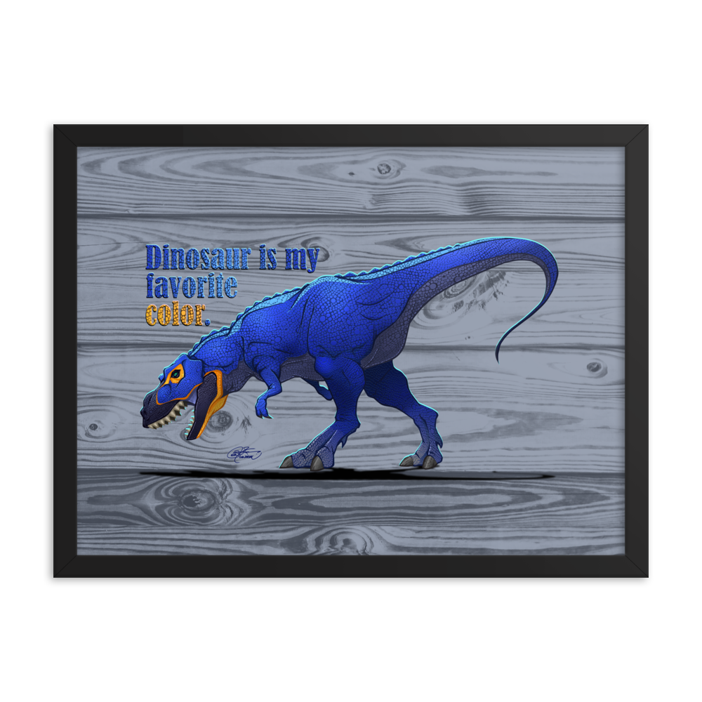 Framed Tyrannosaurus Poster