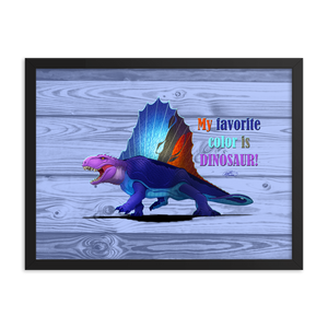 Framed Dimetrodon Poster