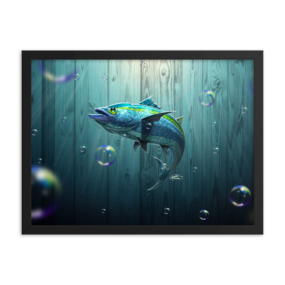 Framed Tropical Fish Poster
