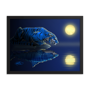 Framed Tiger/Shark Poster