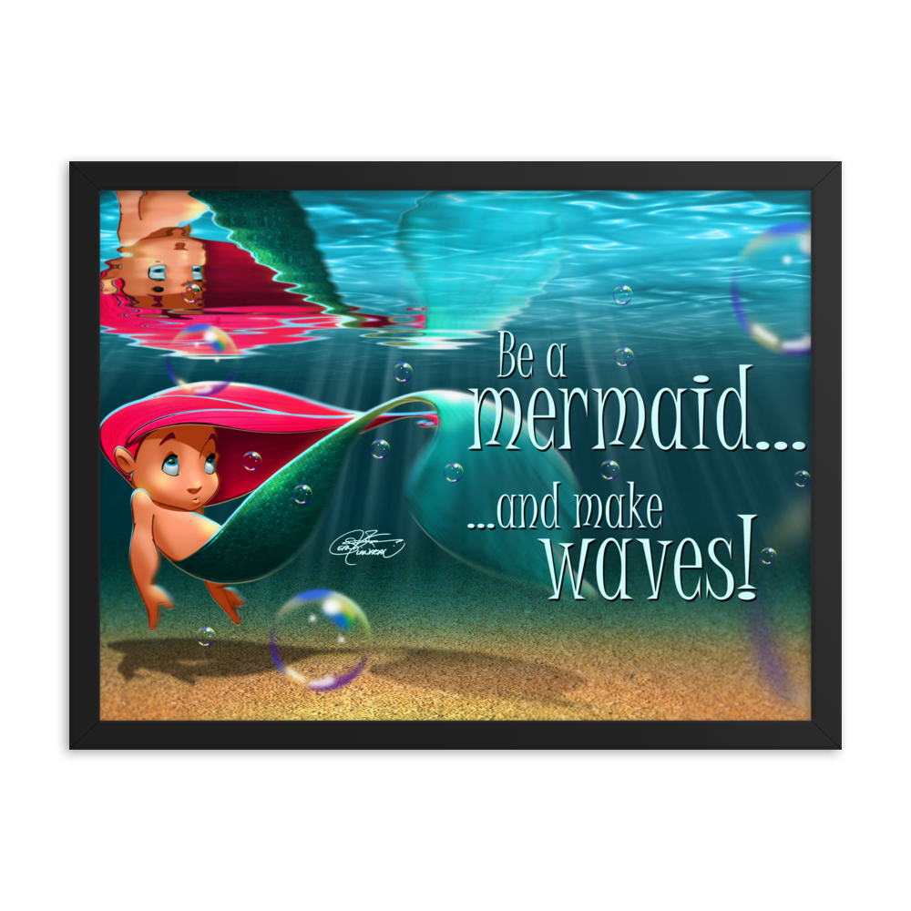 Framed Mermaid Poster