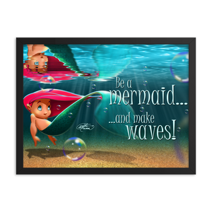 Framed Mermaid Poster