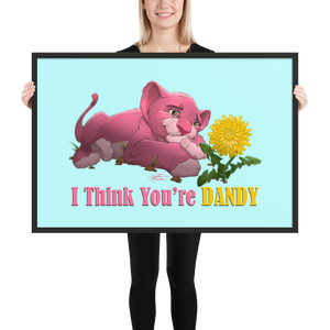 Framed Dandy Lion Poster