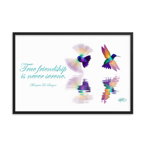 Framed Hummingbirds Poster