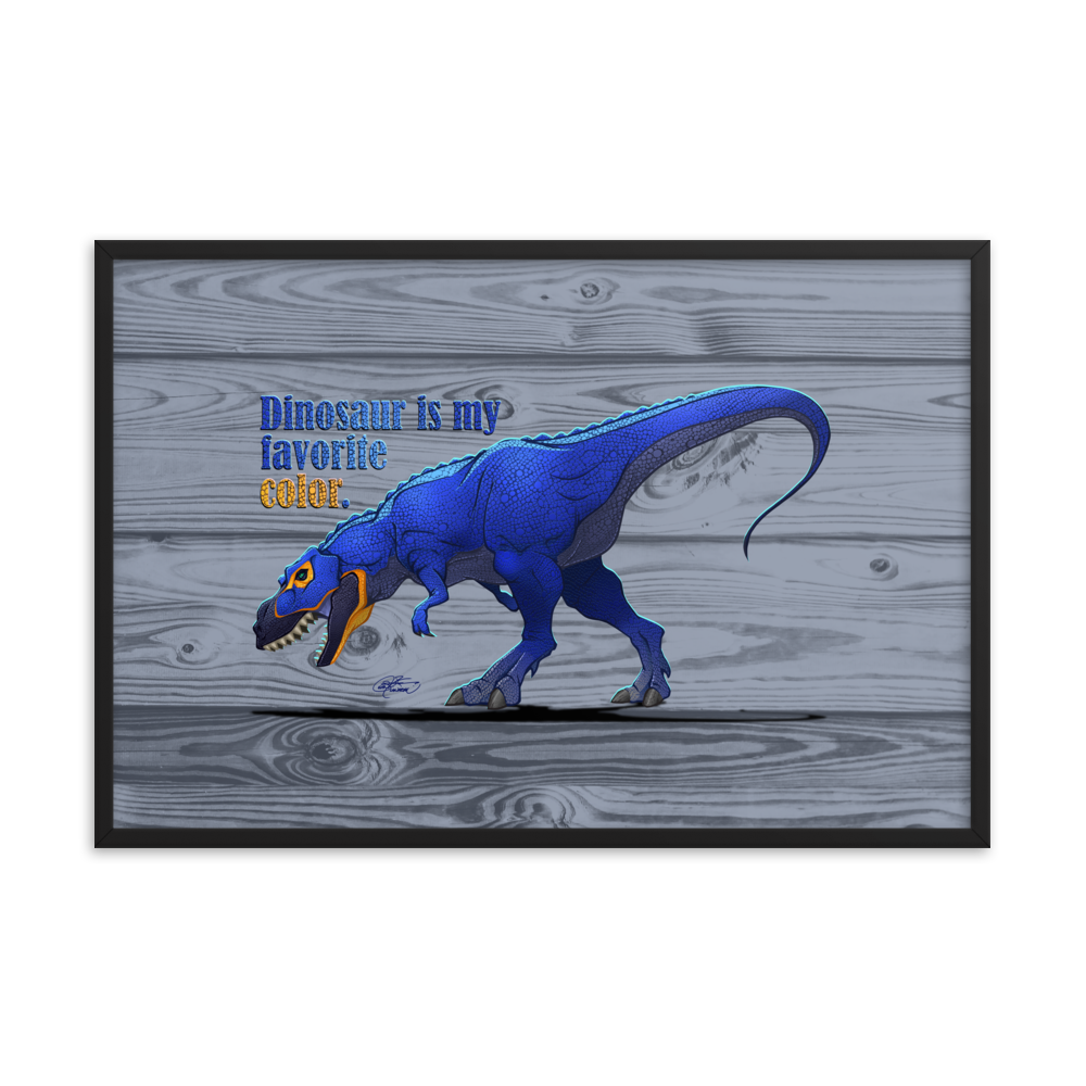 Framed Tyrannosaurus Poster