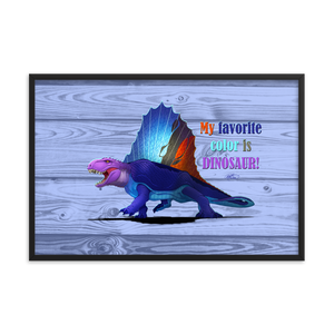 Framed Dimetrodon Poster