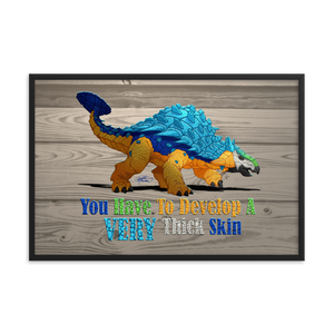 Framed Ankylosaurus Poster