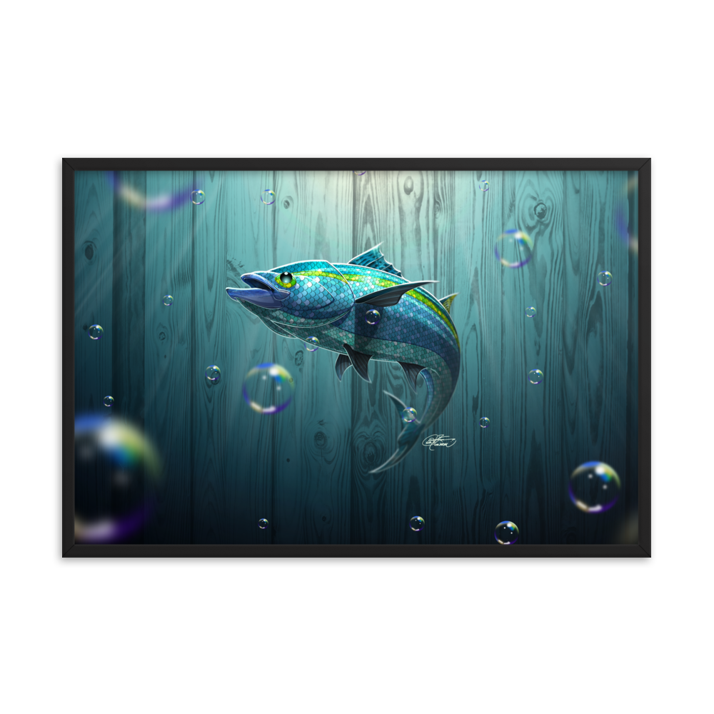 Framed Tropical Fish Poster