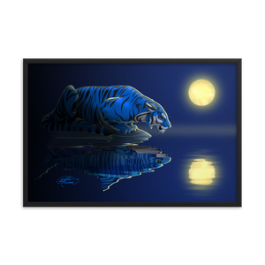 Framed Tiger/Shark Poster
