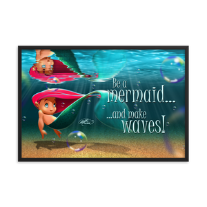 Framed Mermaid Poster