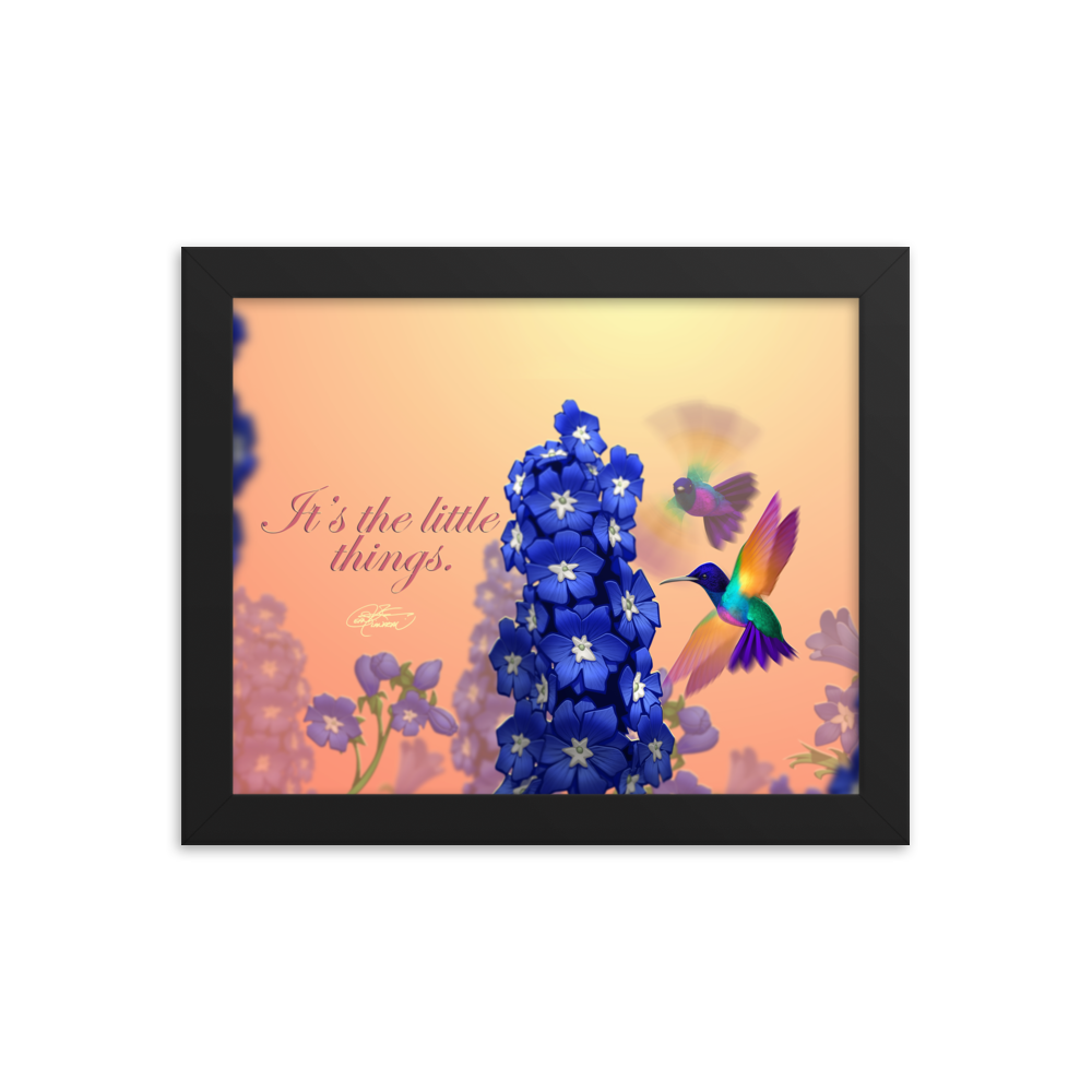 Framed Hummingbirds Poster