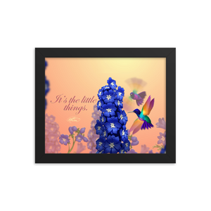 Framed Hummingbirds Poster