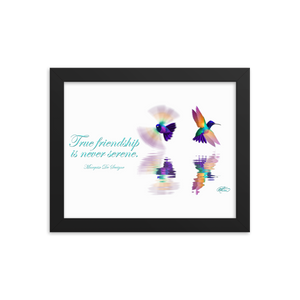 Framed Hummingbirds Poster