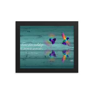 Framed Hummingbirds Poster