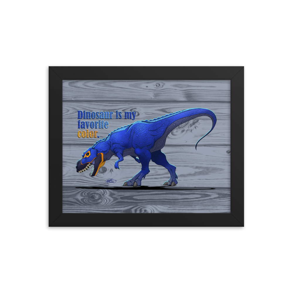 Framed Tyrannosaurus Poster
