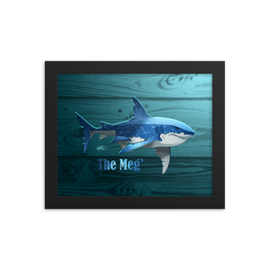 Framed Megalodon Poster