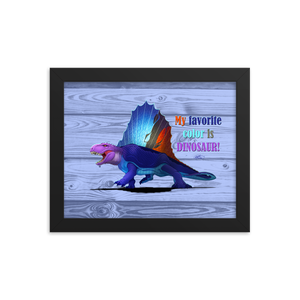 Framed Dimetrodon Poster