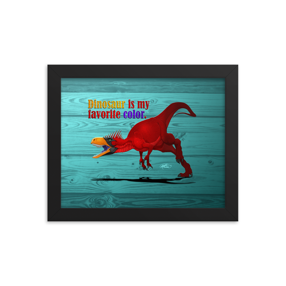 Framed Herrerasaurus Poster