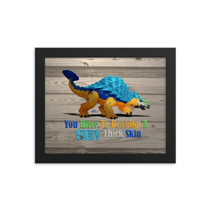 Framed Ankylosaurus Poster