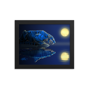 Framed Tiger/Shark Poster