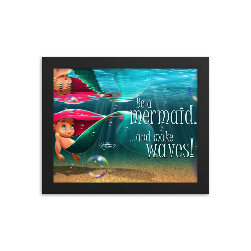 Framed Mermaid Poster