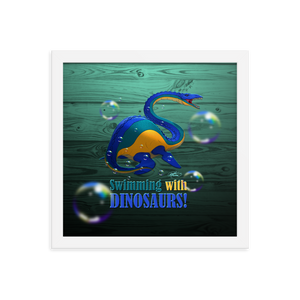 Framed Elasmosaurus Poster