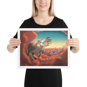 Framed Pegasus Unicorn Poster
