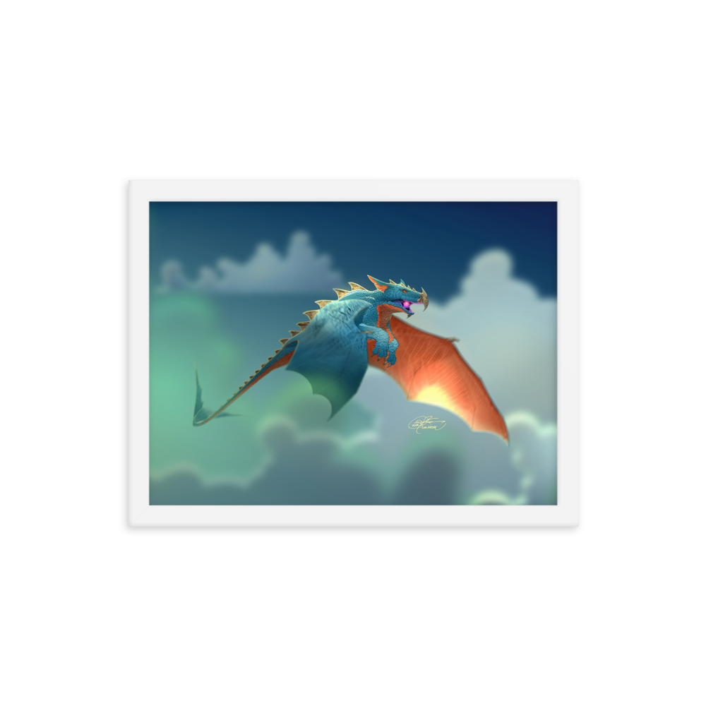 Framed Dragon Poster