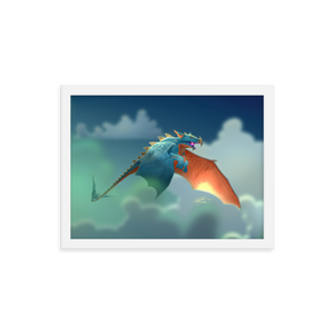 Framed Dragon Poster