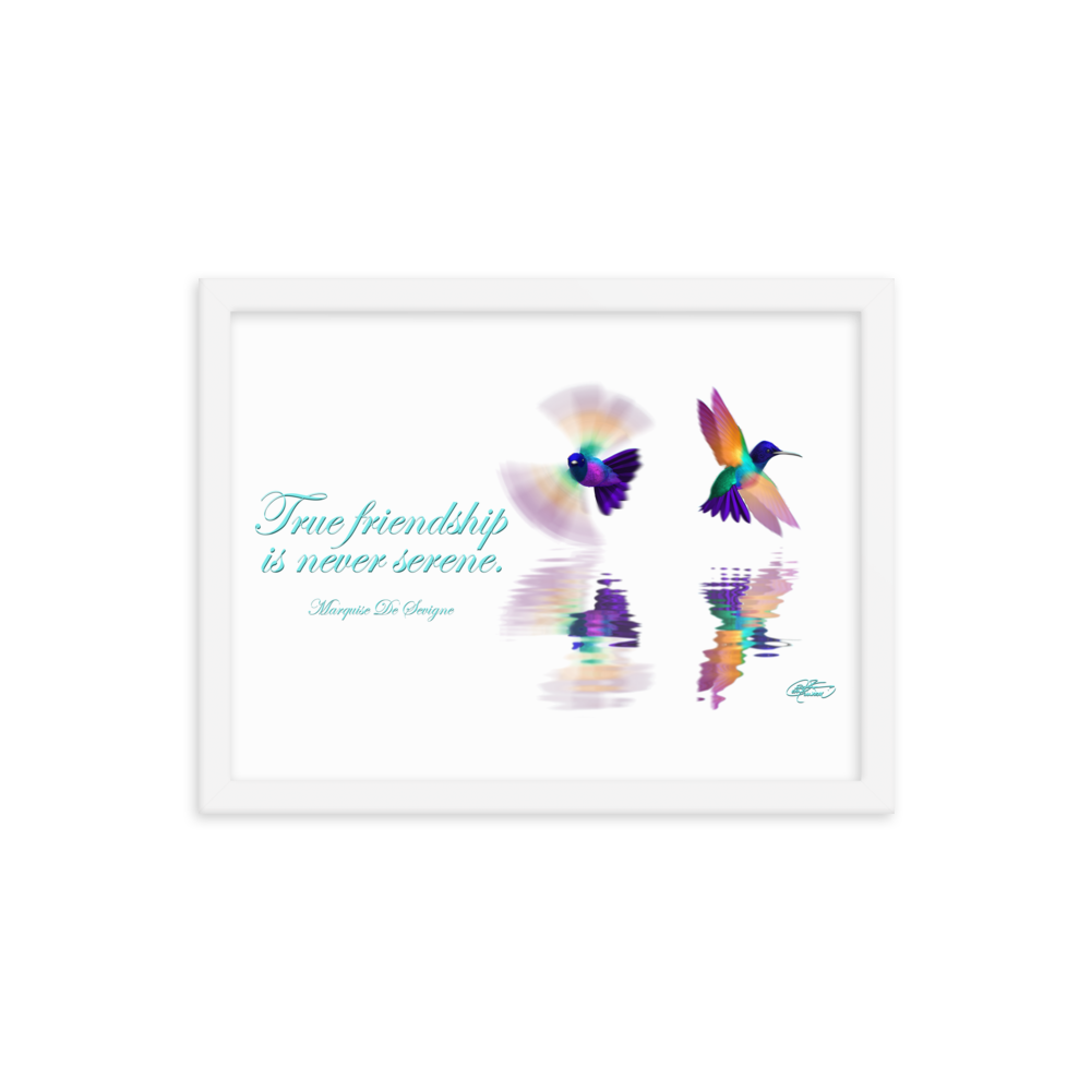 Framed Hummingbirds Poster