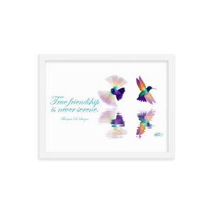 Framed Hummingbirds Poster