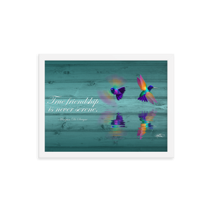 Framed Hummingbirds Poster