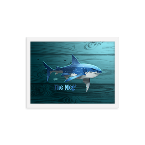 Framed Megalodon Poster