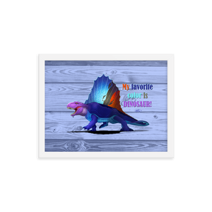 Framed Dimetrodon Poster