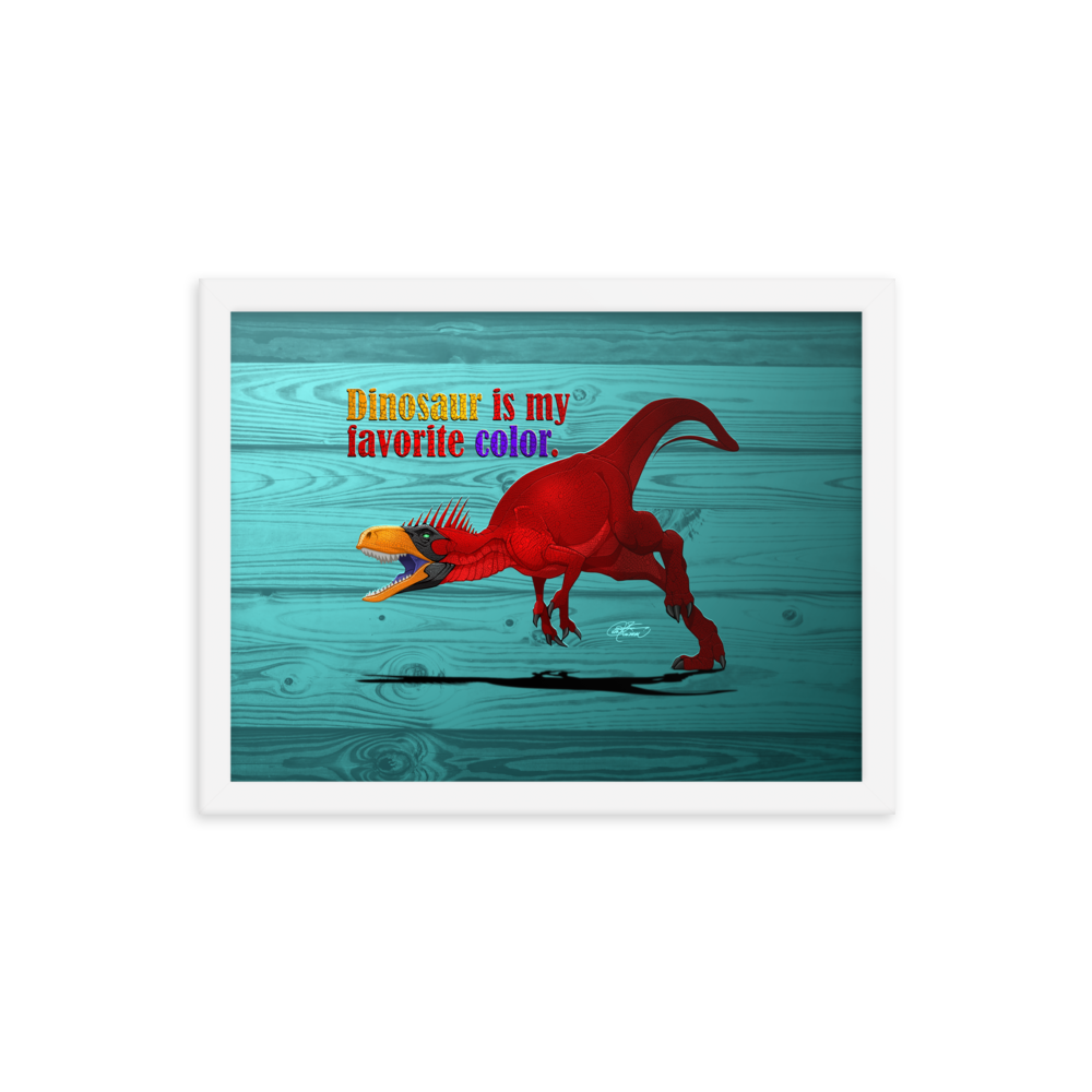 Framed Herrerasaurus Poster
