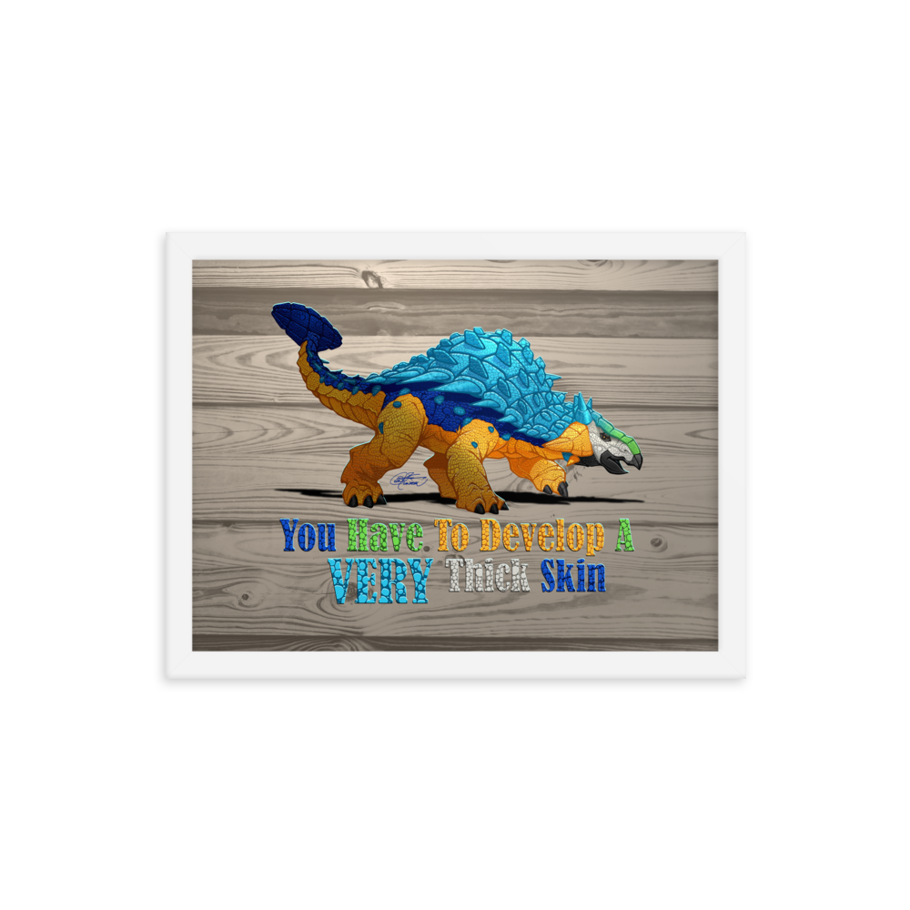 Framed Ankylosaurus Poster